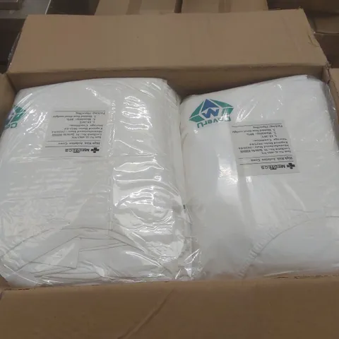 BOX OF APPROXIMATELY 100 MEDTECS HIGH RISK ISOLATION GOWNS