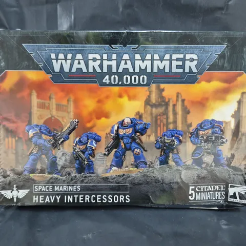 SEALED WARHAMMER 40K SPACE MARINES HEAVY INTERCESSORS - 5 CITADEL MINIATURES