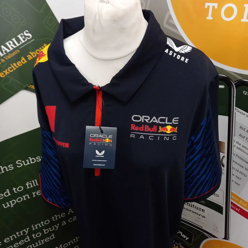 ORACLE REDBULL SS POLO SHIRT DRIVER EDITION SIZE 4XL