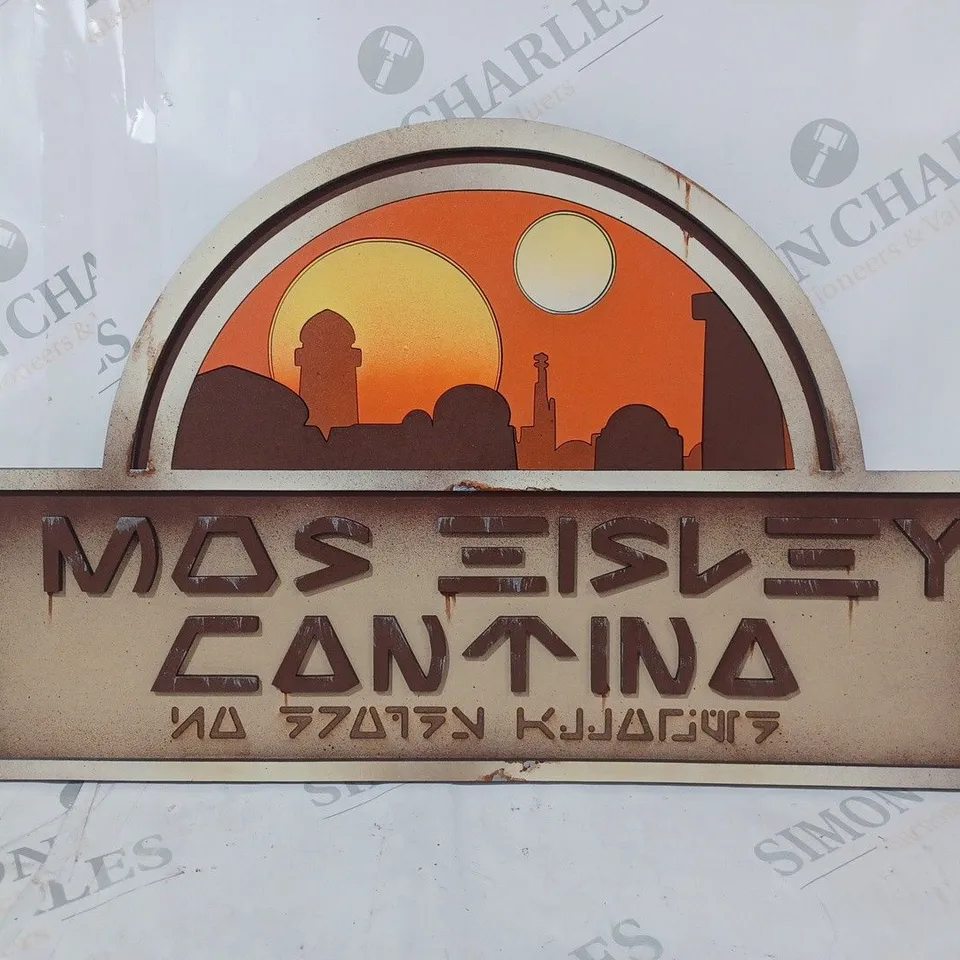 STAR WARS MOS EISLEY CANTINA SIGN
