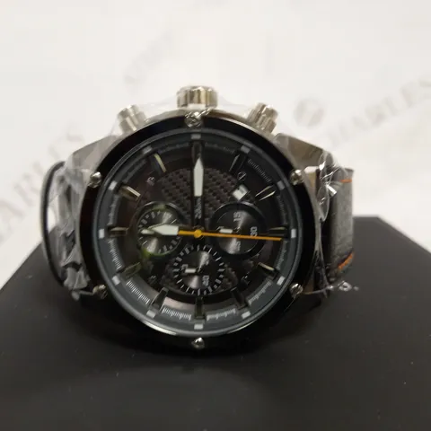 ZIHLMANN & CO CHRONOGRAPH STYLE LEATHER STRAP WATCH