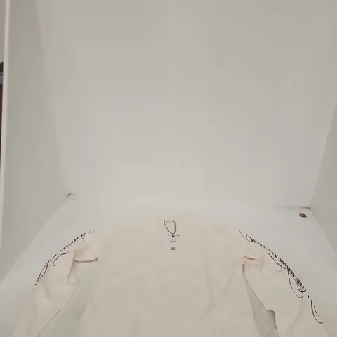 BERSHKA WHITE T‑SHIRT – SIZE M (EU 38) – MADE IN BANGLADESH