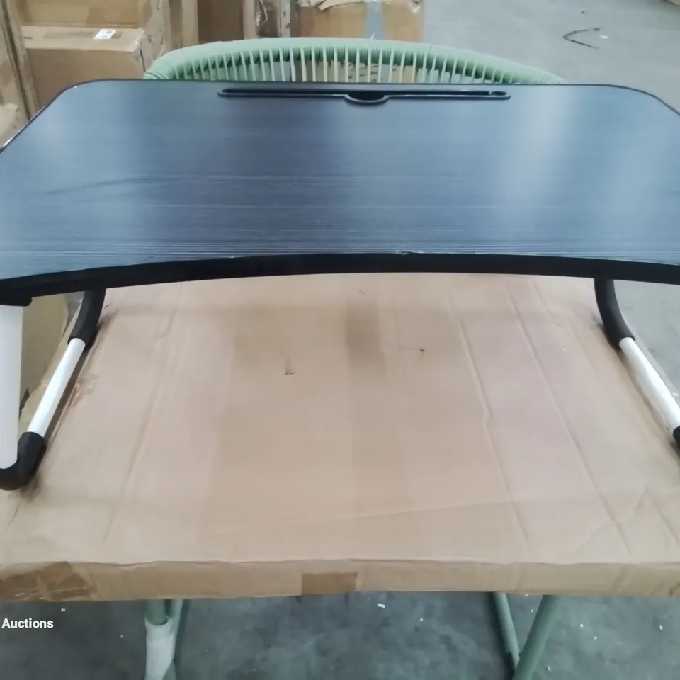 BOXED LAPTOP/BREAKFAST BED TRAY IN CHARCOAL GREY DESIGN