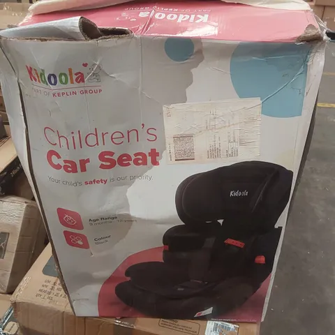 BOXED KIDOOLA CHILDREN'S CAR SEAT