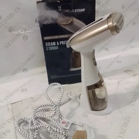 BOXED STAM AND PRESS TURBO HANDHELD STEAMER