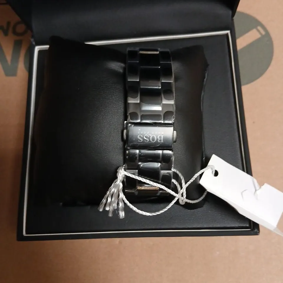 HUGO BOSS CHRONOGRAPH WATCH – BLACK DIAL, STAINLESS STEEL BRACELET