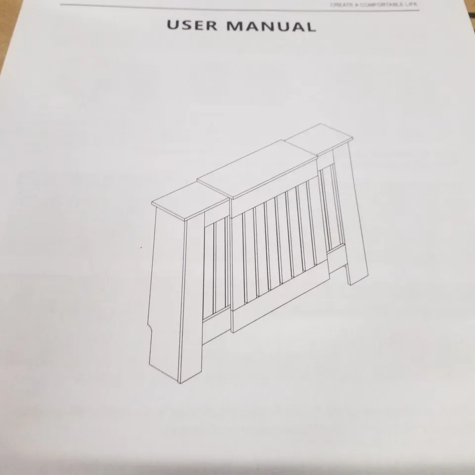 BOXED RADIATOR COVER - WHITE