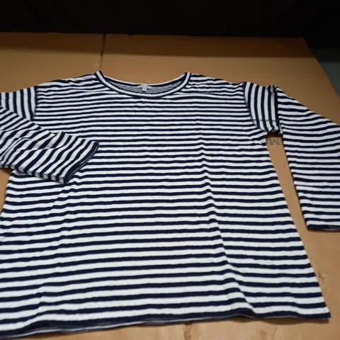 JIGSAW STRIPED LONG SLEEVED TOP - M