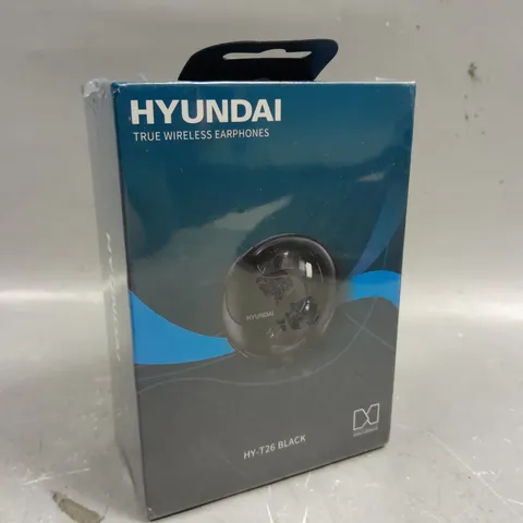 BOXED SEALED HYUNDAI HY-T26 BLACK WIRELESS EARPHONES