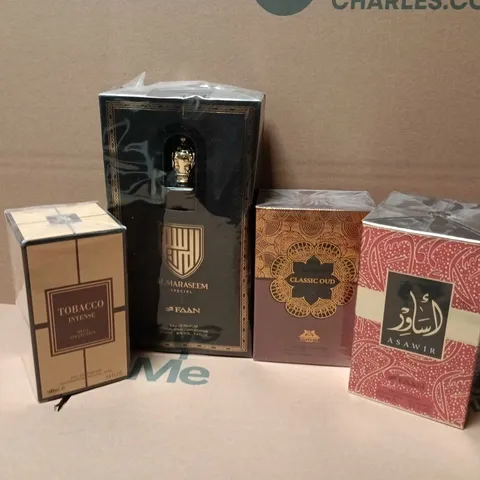 APPROXIMATELY 15 ASSORTED BOXED FRAGRANCES TO INCLUDE FAAN ASAWIR EAU DE PARFUM, CLASSIC OUD, FAAN AL MARASEEM SPECIAL EAU DE PARFUM, ETC - COLLECTION ONLY