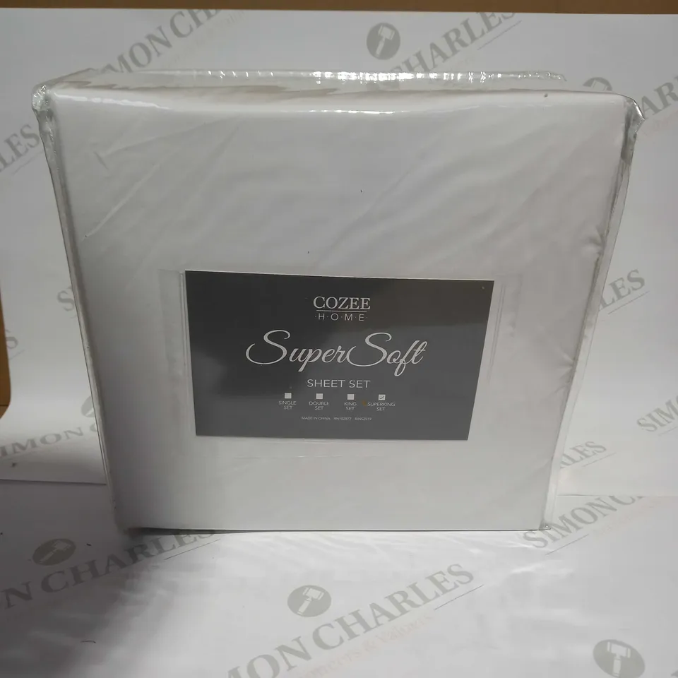 COZEE HOME SUPERSOFT SHEET SET - SUPERKING