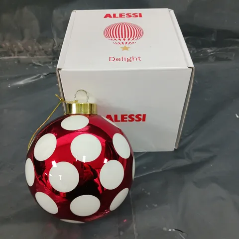 BOXED ALESSI DELIGHT BAUBLE