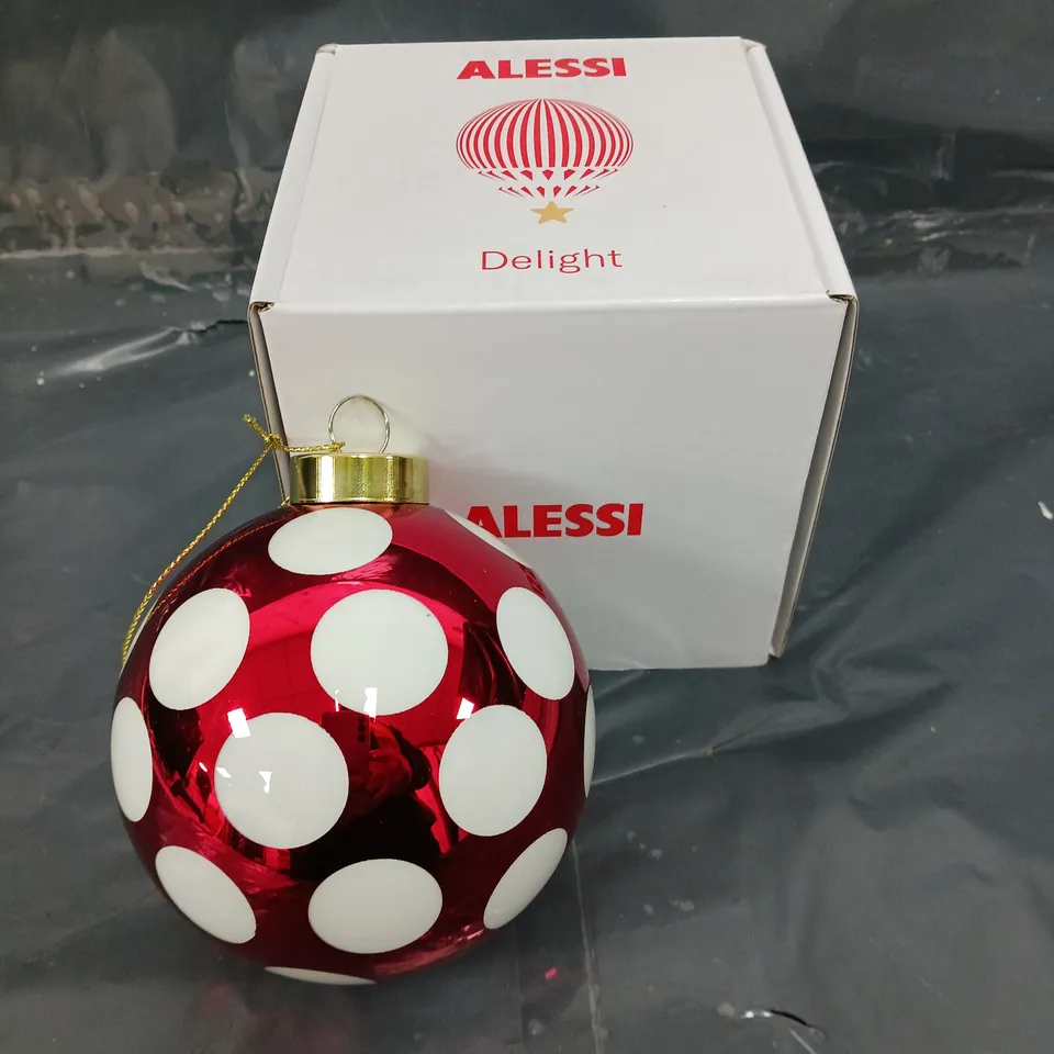 BOXED ALESSI DELIGHT BAUBLE 