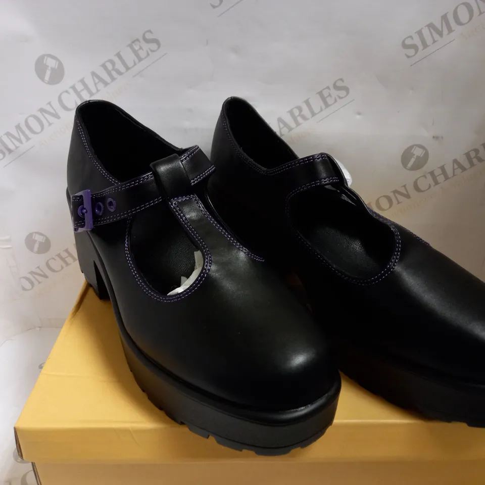 KOI VEGAN TOZO PURPLE STITCH MARY JANES - SIZE 10