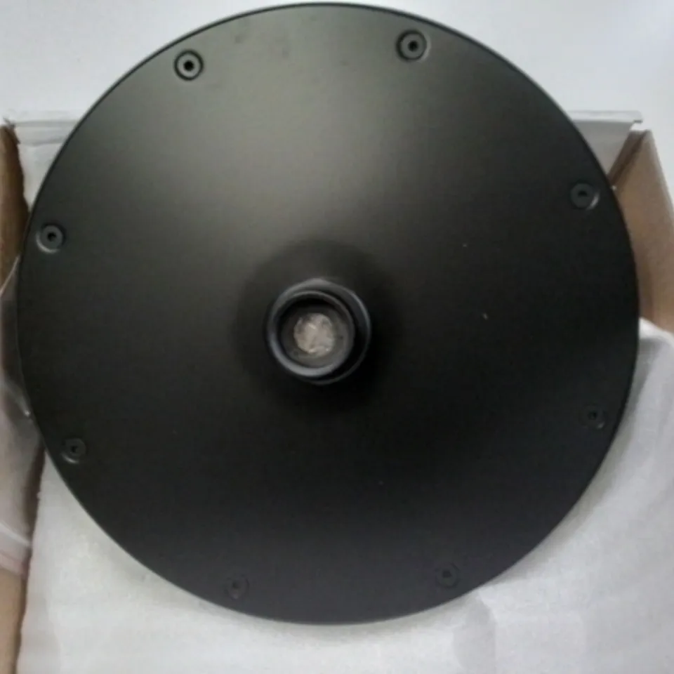 BOXED AS NEW CALYPSO LANA SHOWER ROSE 200MM ROUND IN BLACK