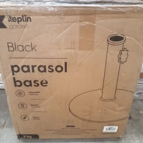 BOXED KEPLIN PARASOL BASE - BLACK 9KG
