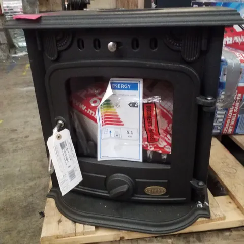 CLARKE CARLTON III 4.2KW CAST IRON WOOD BURNING STOVE