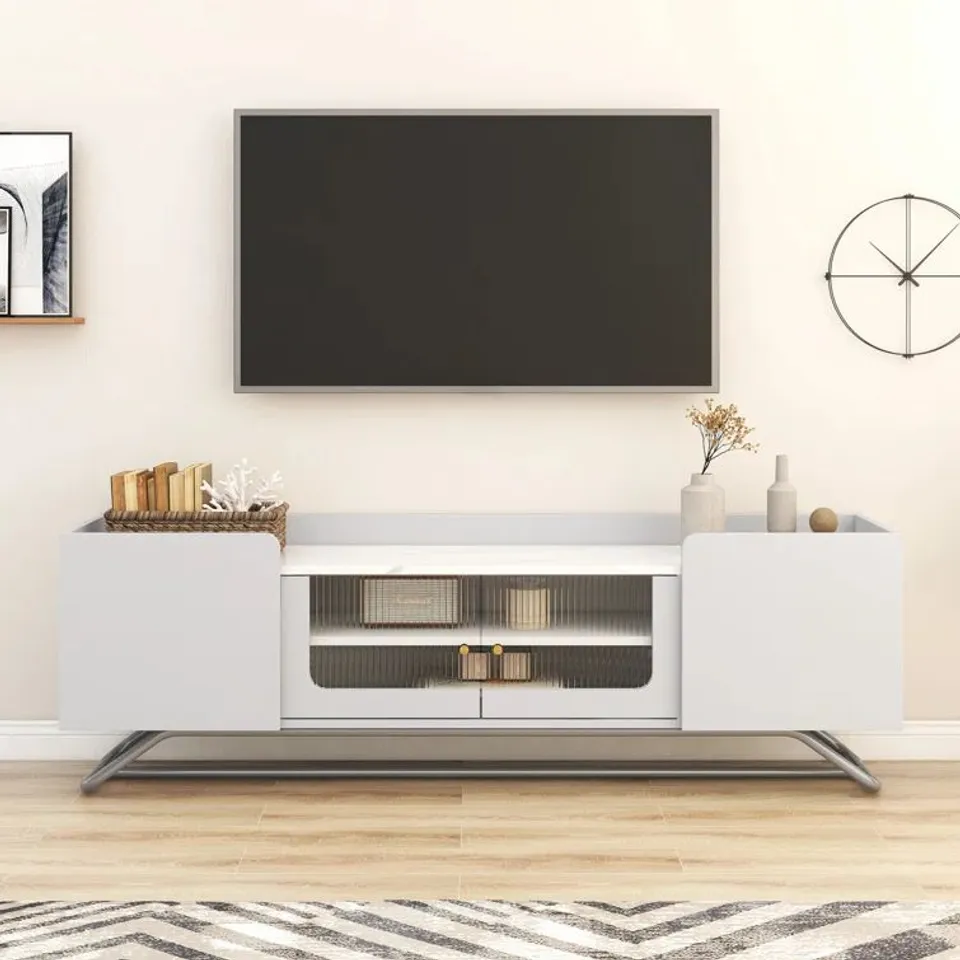 BOXED ALANDER TV STAND FOR TV'S UP TO 65" 