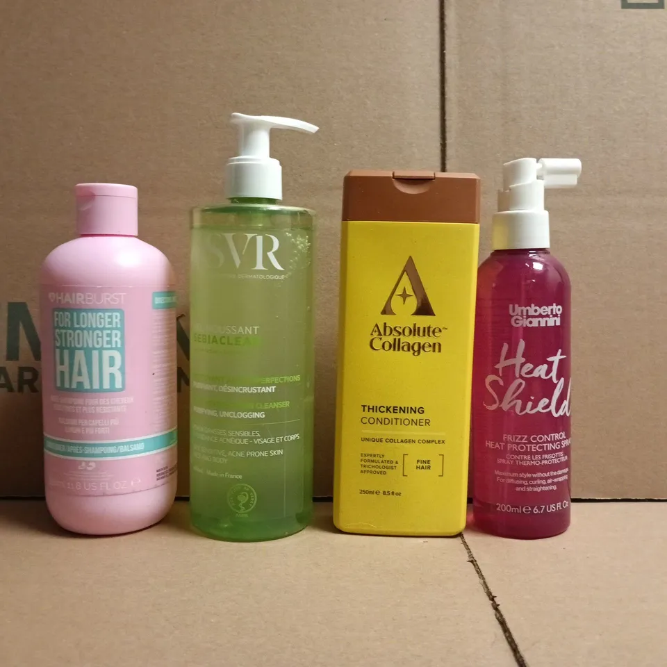 APPROXIMATELY 20 ASSORTED COSMETIC ITEMS TO INCLUDE ABSOLUTE COLLAGEN, UMBERTO GIANNINI, ETC - COLLECTION ONLY