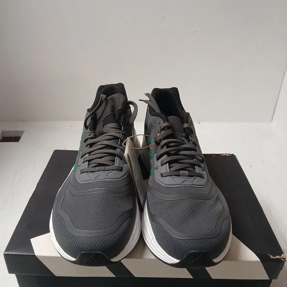 ADIDAS DURAMO 10 RUNNING SHOES - BLACK/GREY, UK 10