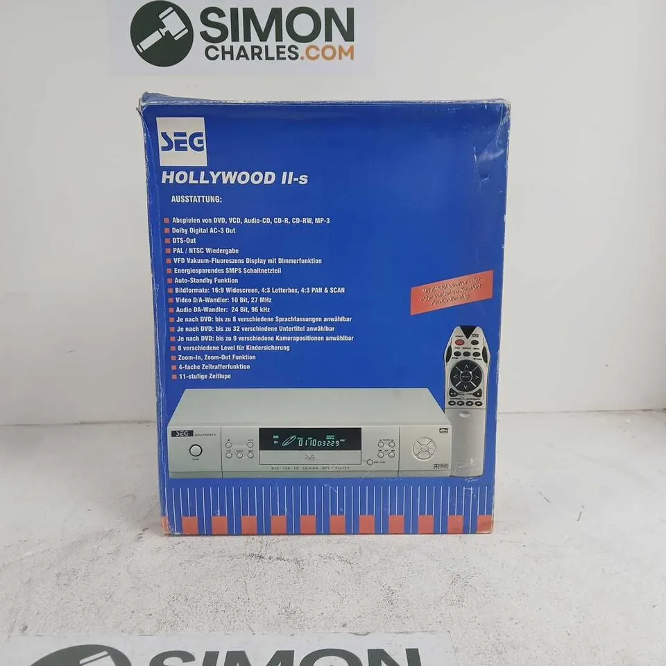 SEG HOLLYWOOD II-S DVD/VCD/CD/MP3 DOLBY PLAYER BOXED