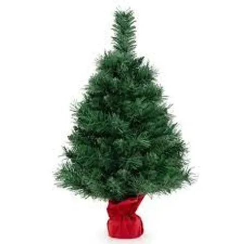 BOXED ARTIFICIAL XMAS TREE WITH 71 BRANCH TIPS AND 35 WARM WHITE LED LIGHTS