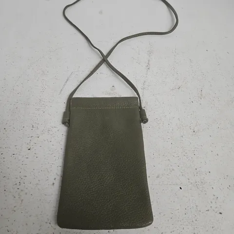 TOSCANA 100% PRÊT À PORTER LEATHER CROSSBODY POUCH WITH LONG STRAP