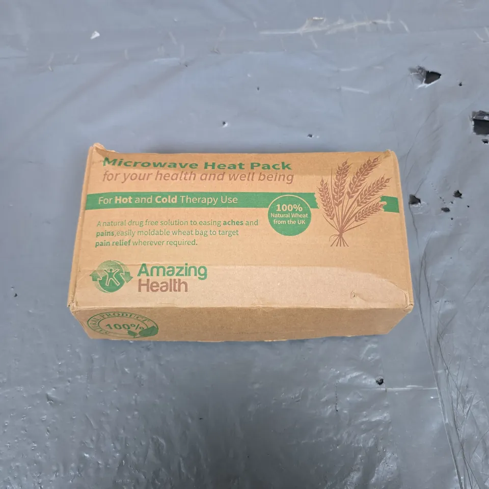 AMAZING HEALTH MICROWAVE HEAT PACK – 100% NATURAL UK WHEAT (BOXED)