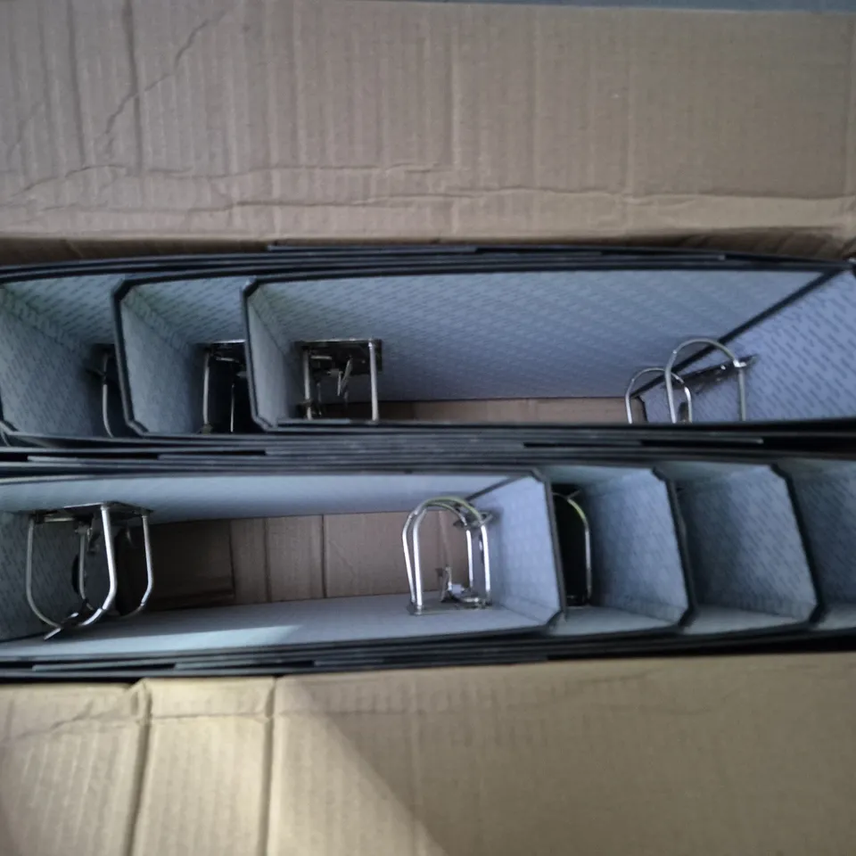 BOX OF 10 LEVER ARCH FILES BLACK