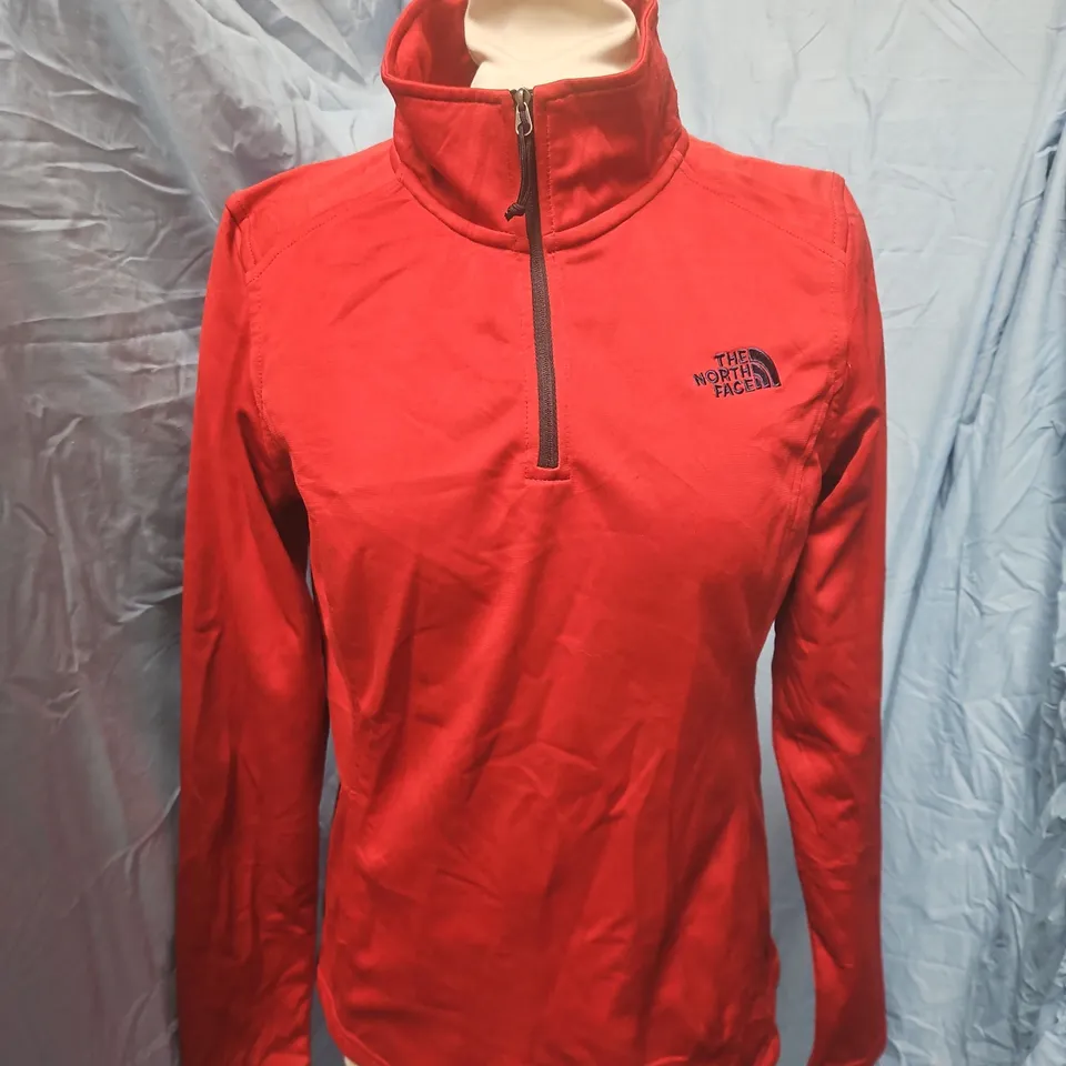 THE NORTH FACE WOMEN'S RED HALF-ZIP JACKET – SIZE S