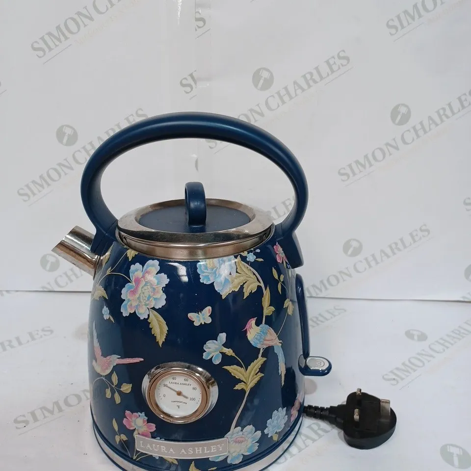 LAURA ASHLEY ELVEDEN PRINT KETTLE - NAVY