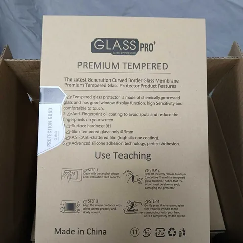 GLASS PRO+ PREMIUM TEMPERED SCREEN PROTECTOR 10 PACK FOR 9TH GEN IPAD