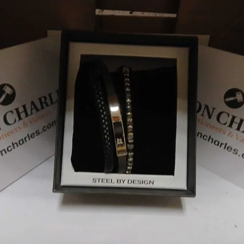 STEEL BY DESIGN MUTI BRACELET GIFT PACK
