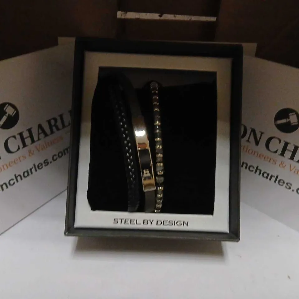STEEL BY DESIGN MUTI BRACELET GIFT PACK 