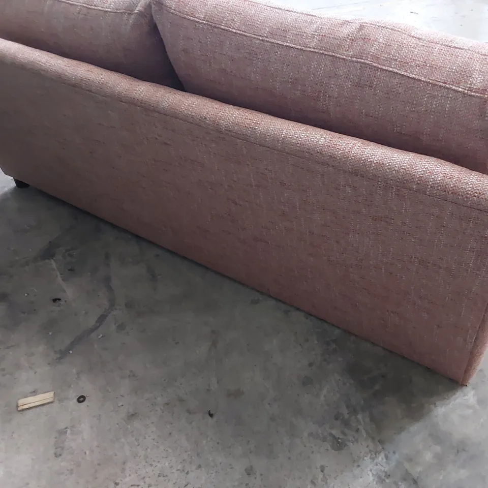 QUALITY BRITISH DESIGNER LOUNGE Co. THREE SEATER SOFA ROSE PINK FABRIC 