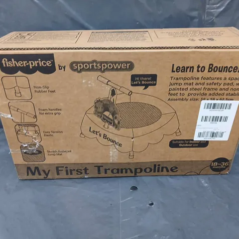 BOXED FISHER PRICE TODDLER TRAMPOLINE