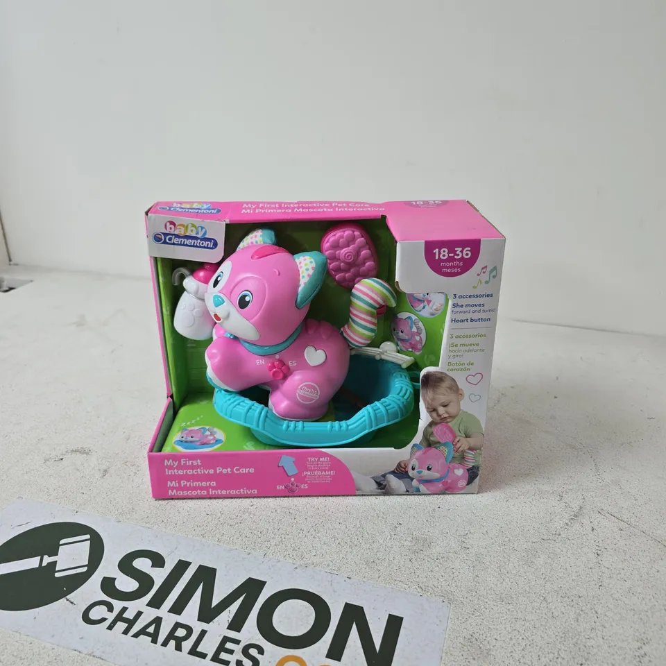 CLEMENTONI MY FIRST INTERACTIVE PET CARE TOY FOR BABIES – 18–36 MONTHS 