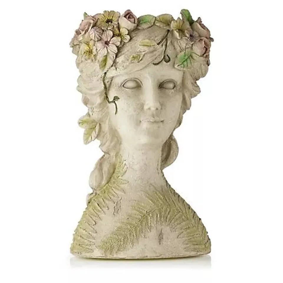 GARDEN REFLECTIONS FLORAL BUST PLANTER