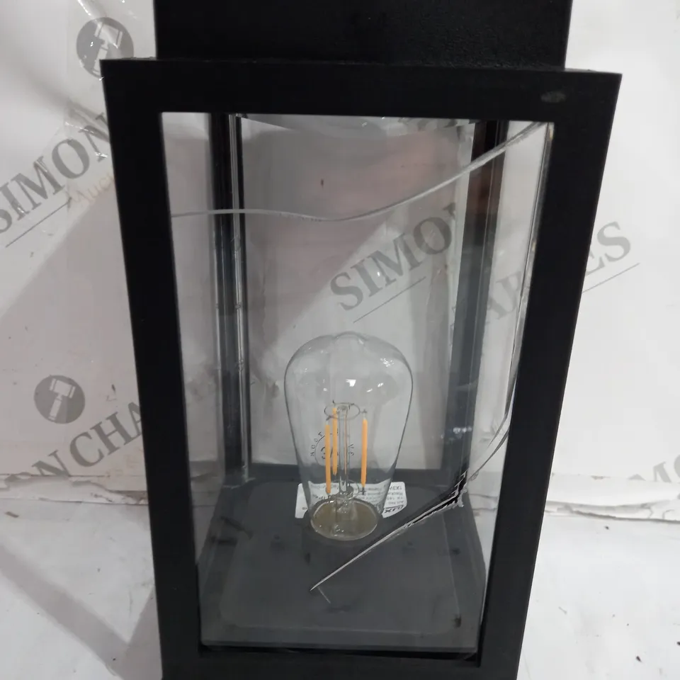 BOXED LUXFORM CONTEMPORARY TABLE LANTERN WITH FILAMENT BULB