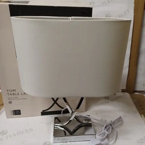 JOHN LEWIS POLISHED CHROME TOM TABLE LAMP