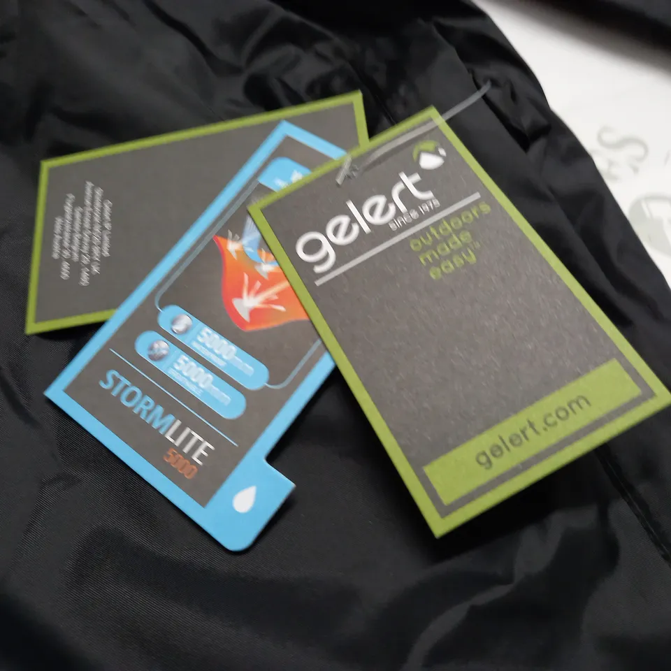 GELERT PACKAWAY JACKET IN BLACK - XL