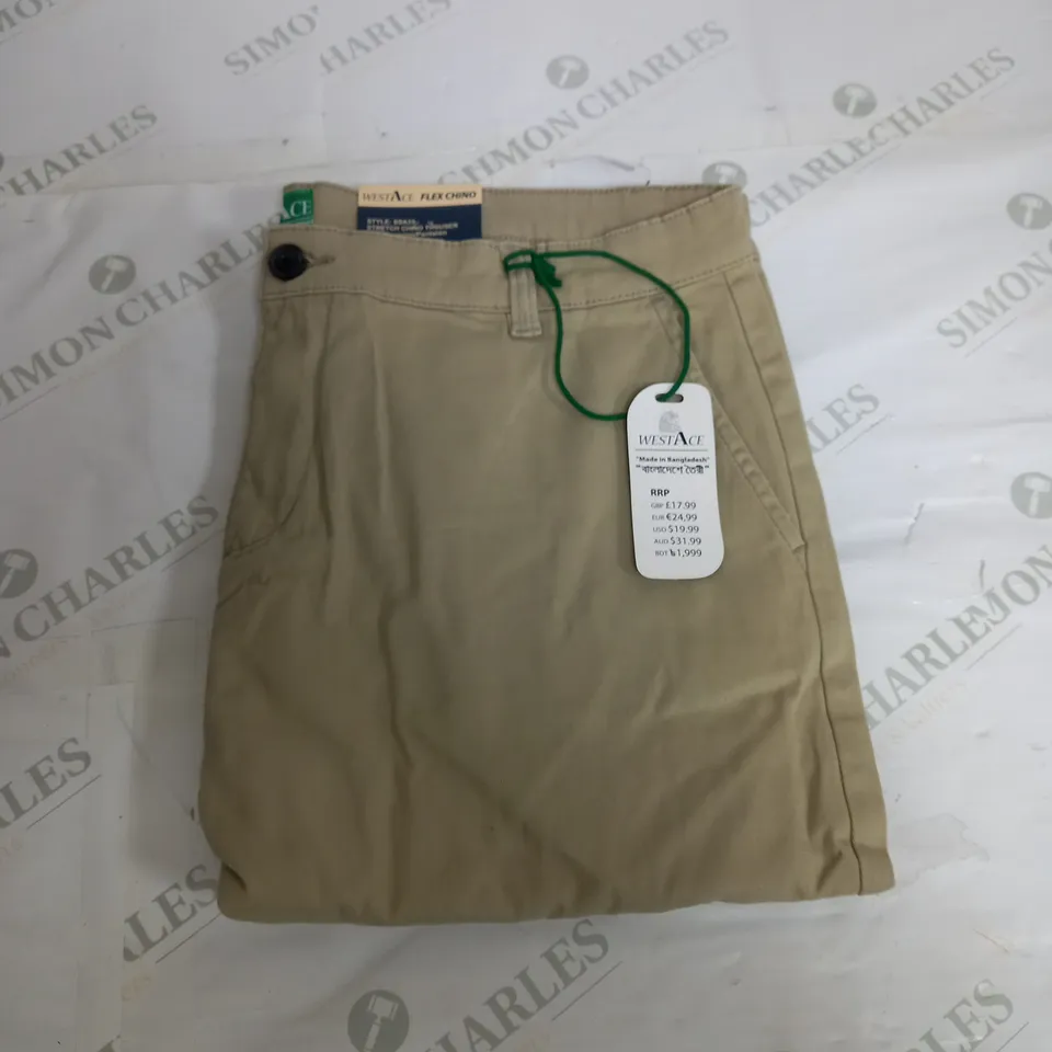WESTACE STRETCH CHINO TROUSERS - 38/30