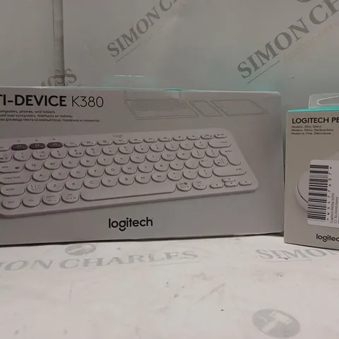 BOXED LOGITECH KEYBOARD AND MOUSE (K380 KEYBAORD, PEBBLE M350 MOUSE)