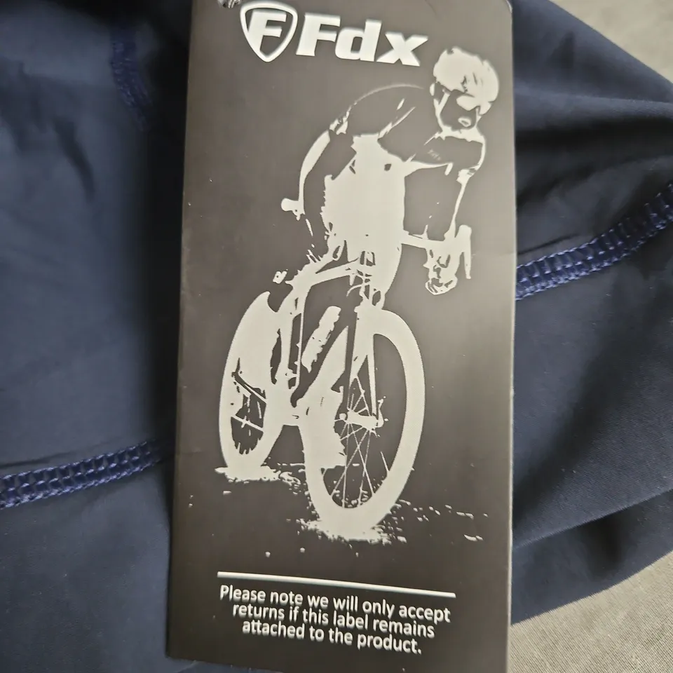 NAVY CYCLING SHORTS WITH BUILT-IN PADDING, SIZE XL (NYLON/LYCRA)