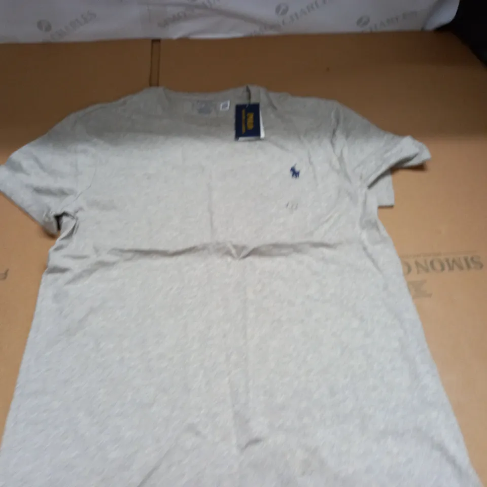 POLO RALPH LAUREN GREY T-SHIRT - M