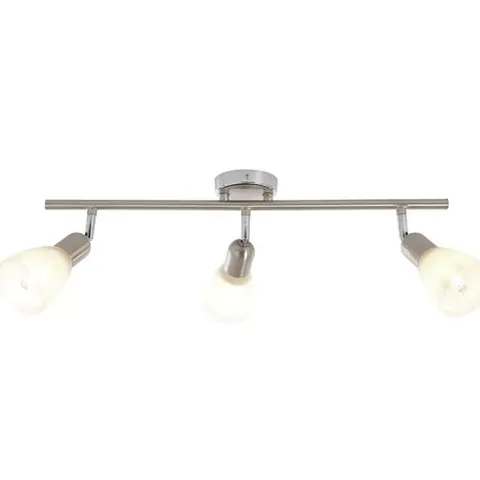 BOXED INLIGHT SOFIA 3-LIGHT BAR CEILING SPOTLIGHT IN SATIN NICKEL