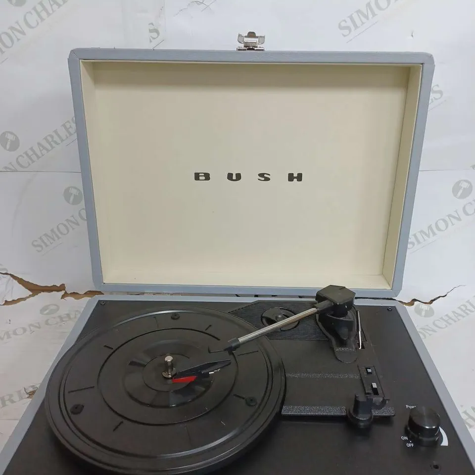 BOXED BUSH CLASSIC TURNTABLE GREY 