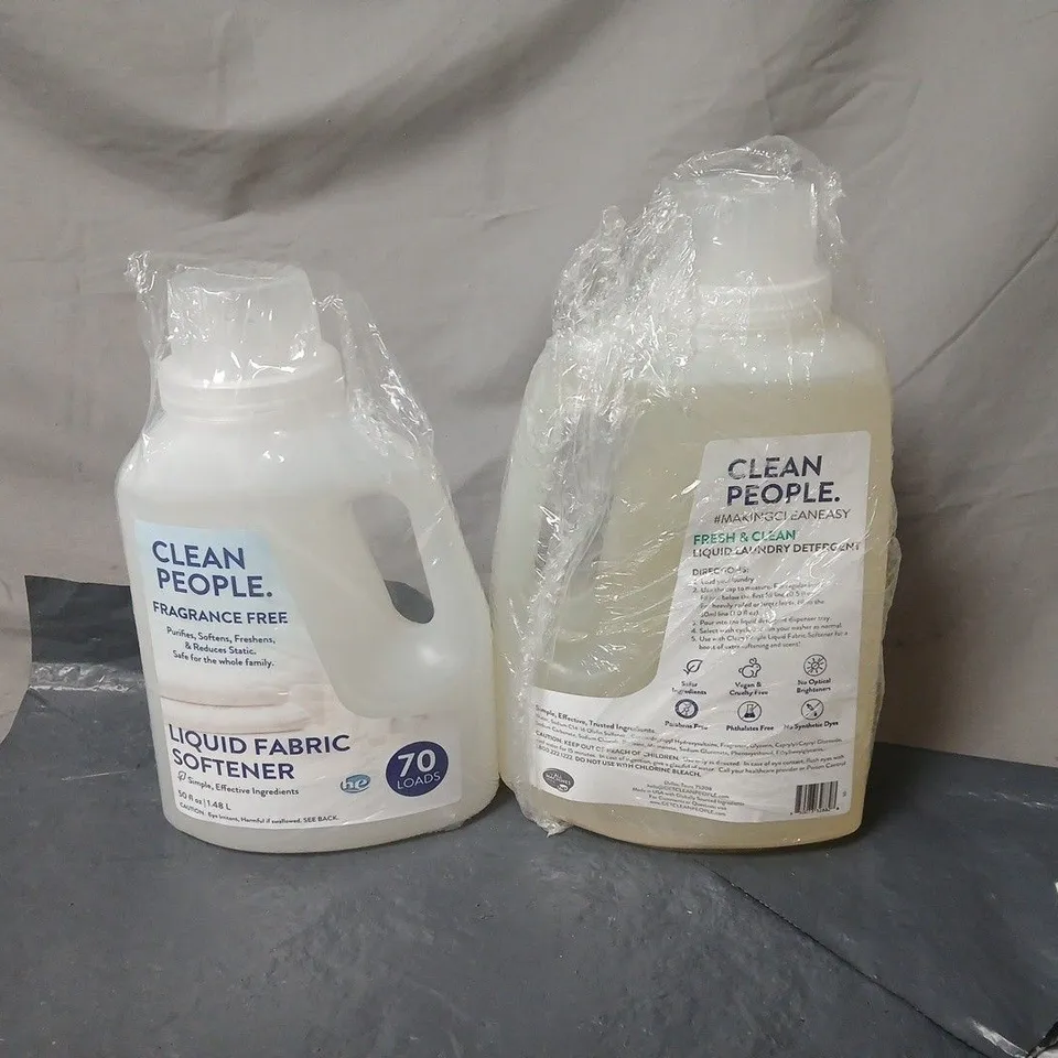 CLEAN PEOPLE FRAGRANCE-FREE LIQUID FABRIC SOFTENER – X6 BOTTLES