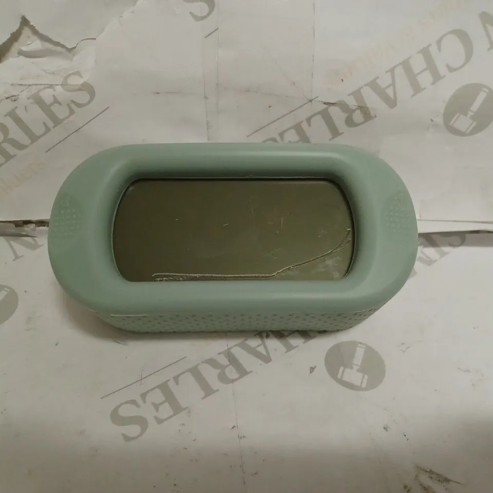 ACCTIM SILICONE JUMBO LCD SMARTLITE DIGITAL ALARM CLOCK - GREEN 