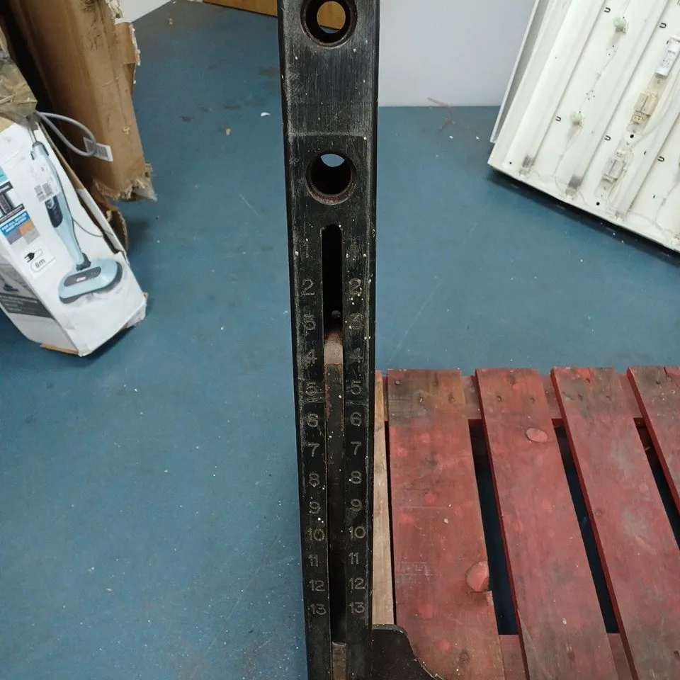 CYBEX METAL WEIGHT LIFTING ITEM WITH TWO 5KG PLATES / COLLECTION ONLY